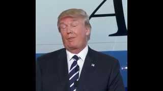 Donald Trump funny faces at the CNN GOP Debate
