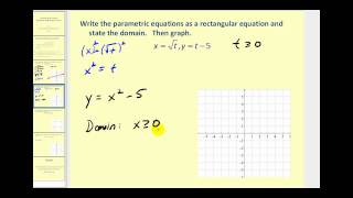 Converting Parametric Equation to Rectangular Form