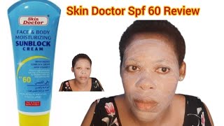 Skin Doctor Face & Body Moisturizing Sunblock Cream Spf 60 With Vitamin E Review #skindoctorsunblock