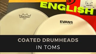 Coated for resonant drumhead on toms