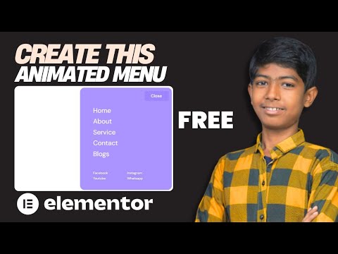 Make This INCREDIBLE Animated Side Menu in Elementor! | WordPress Advanced Navigation Menu Design