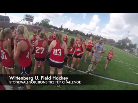 Wittenberg University Field Hockey Tire Flip Challenge