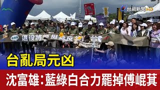 台亂局元凶 沈富雄：藍綠白合力罷掉傅崐萁
