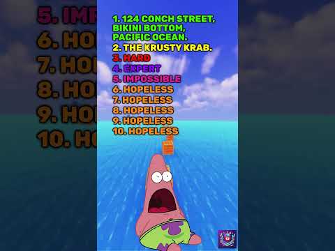 SpongeBob Quiz: Who is SpongeBob's Best Friend?