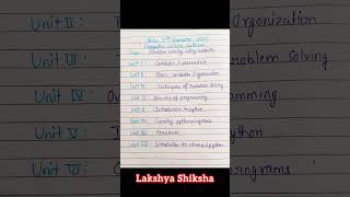Bsc 1st semester computer science syllabus 2025 | bsc 1st semester cs syllabus |#bsccomputerscience