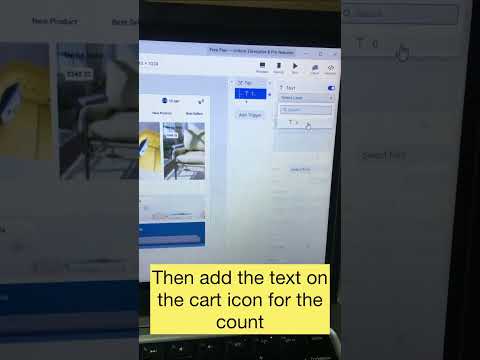 How to increase the number of items in a cart with Protopie.