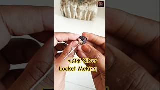 Rudraksha Silver Locket Design | Rudraksha Locket Meking #shorts #viral #jewellery