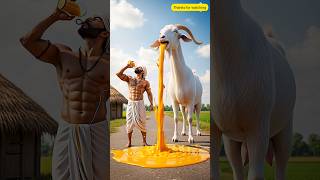 Farmer Goat gives millions of litters Mango and watermelon juice #ai #goat #juice