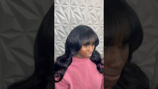 Closure sew-in with bangs✨ #closuresewin#bohemianbraids#sewin