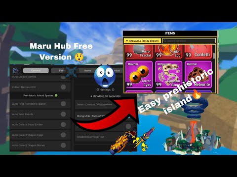 MARU HUB SCRIPT FOR FREE🔥| AUTO PREHISTORIC ISLAND | AUTO DRACO V4 | FREE SCRIPT | NO KEY SCRIPT🔥😲