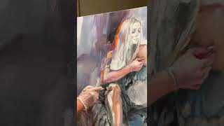 Working on my new painting🦋 #painting #artgallery #canadianart #torontoart #artwork #oilpainting