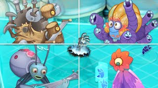 Mech Islet - All Monster Sounds & Animations (My Singing Monsters)