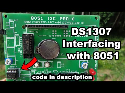 DS1307 Interfacing with 8051 | DS1307 Embedded C code | RTC interfacing with 8051 | RTC using keil