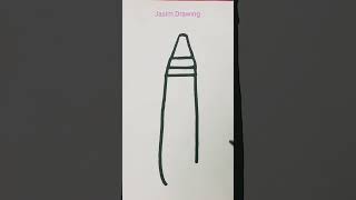 Crayon 🖍️ drawing easy #drawing #glitter #glitterart #jasimdrawing #drawingeasy #crayon #red #color