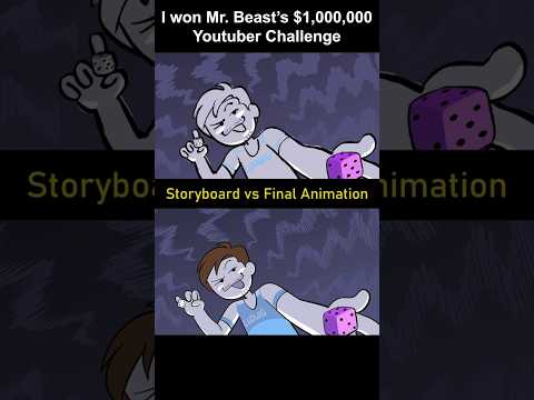 Storyboard vs Animation: Mr. Beast Cube (shot 5)