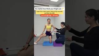 Too much inner thigh fat rubs me. Try this sore but effective exercise❗️
