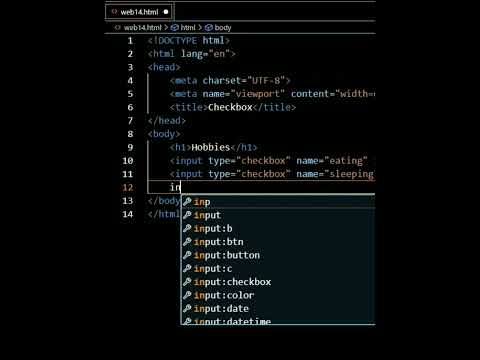 Checkbox in Html Form element