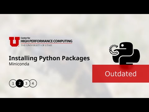 Installing Python Packages on CHPC Resources: Miniconda (Outdated)
