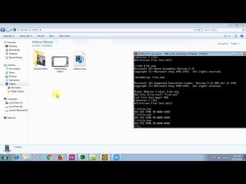 File Handling with file pointers Assembly Language Programming 8086