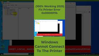 Fix Error 0x0000011b – Windows Cannot Connect to the Printer (2025 Working Method) #windows11