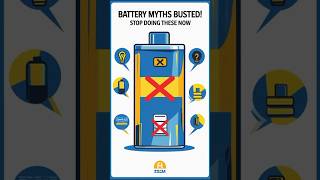 Battery Myths EXPOSED!Stop Damaging Your Devices #BatteryTip #TechFacts #SmartphoneHacks #MythBusted