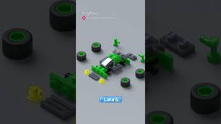how to build lego mini 4wd #tamiya #bricks #diy #satisfying