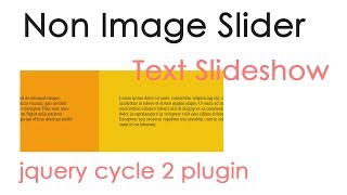 Non Image Slider using jquery cycle 2 | text slideshow | csPoint web designing tutorials