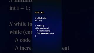 WhileLoop|#shortsfeed  #shortsjava#coding#java  #javaloop#javaprogramming  #whileloop#youtubeshorts
