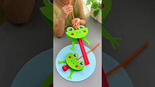 Fun craft 🐸 #shorts #craft #papercraft #funcrafts #kidcrafts #youtubeshorts #artandcraft