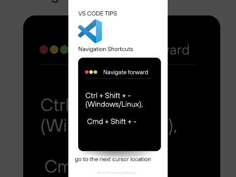 Navigate forward (go to the next cursor location) | VS Code Tips and Tricks