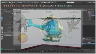 Tutorial #5 Autodesk Maya 2016 Basics - Rotating Objects