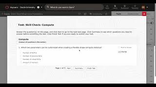 Skill Check: Compute || Oracle Cloud Infrastructure Foundations || Oracle University