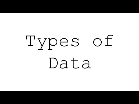 Types of Data