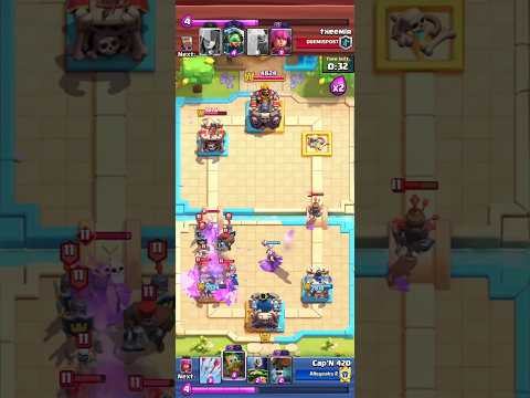 Witch + Wall Breakers Attack ☠️🧙 #clashroyale #supercell #gaming