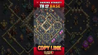 ONLY 1 STAR TH17 LEGEND BASE 1 #shortsfeed  #shorts  #shortsfeeds  #short  #coc  #supercell