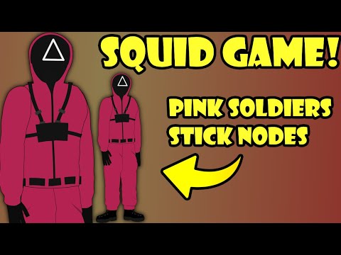 🐙 Squid Game Pink Soldier Animation Test | Stick Nodes Pro #squidgame #sticknodespro