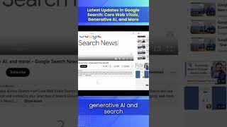 Latest Updates in Google Search: Core Web Vitals, Generative AI #shorts #seotips #seoupdates