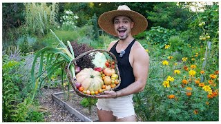 A very hot summer harvest from the vegetable garden!