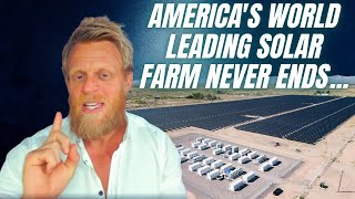 The world’s largest solar and battery power plant has 1.9 million panels