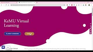 KeMU CVL Student Centre for Virtual Learning Intro