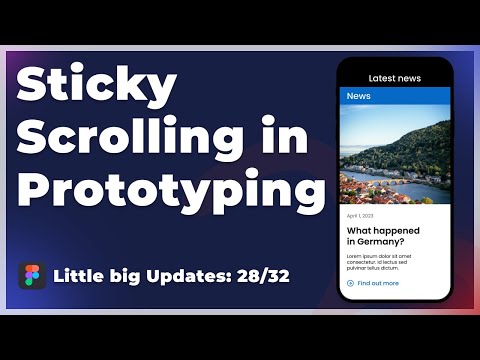 Sticky Scrolling in Prototyping | Figma #figma