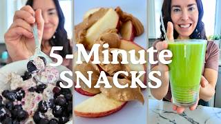 3 Quick & Healthy Snacks You Can Make in Under 5 Minutes!