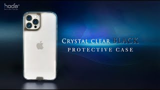 【hoda】iPhone 12 Crystal Clear Black Protective Case