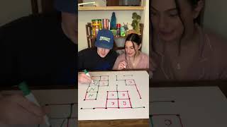 Who will claim the most land?! 😈 #twoplayergames #gamenight #couplechallenge #couple #penandpaper