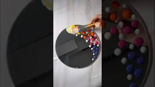 Coloring a Mirror with Acrylic Technique! ✨🪞 So Satisfying to Watch! 😌 #artistomg #easyart