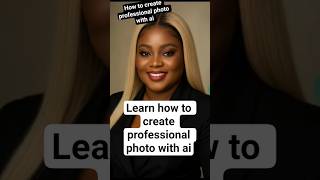 Learn how to make professional photos with no photographer or studio. #ai #aiphotogenerator #aiphoto