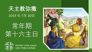 直 播  常 年 期 第 十六 主 日 华 语 弥 撒 张 利 勇 神 父 主 祭  2025年 7月 20日