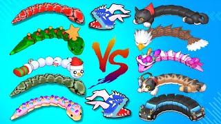 Unbelievable 😲 ‼️ Comman Snake VS VIP Snakes 😲 Snake Clash!.io 💥 Max Level Gameplay #snakegame