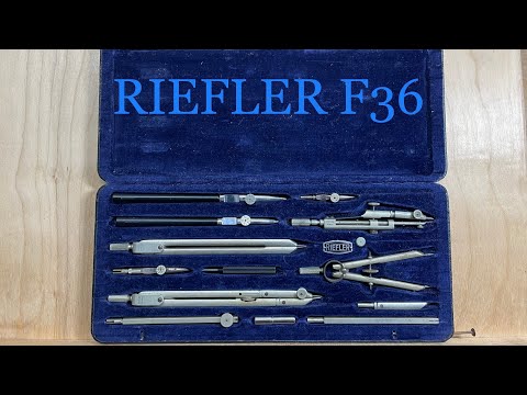 Review - Riefler F36 Drafting Set w Compass, Divider, Drop Bow Compass, Ruling Pens