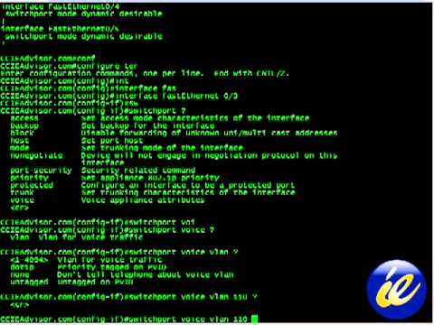 Learn how to create a switchport for a voice vlan on Cisco IOS from ccieadvisor.com